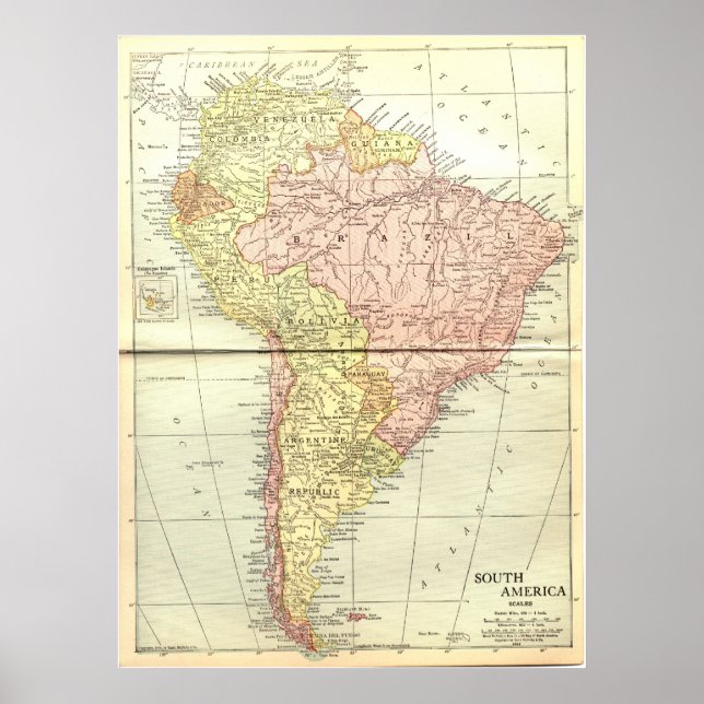 Poster Amérique du Sud : 1914 (Devant)
