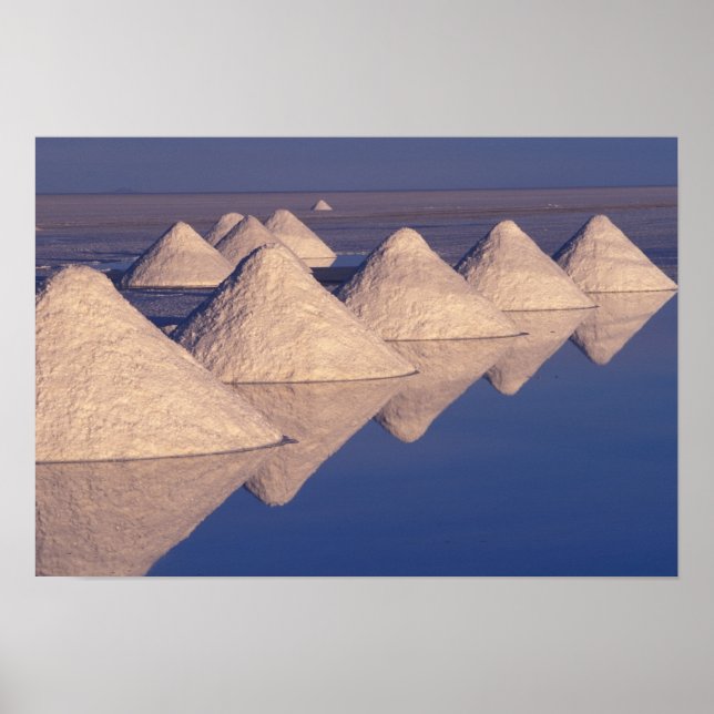 Poster Amérique du Sud, Bolivie. Salar de Uyuni (Devant)