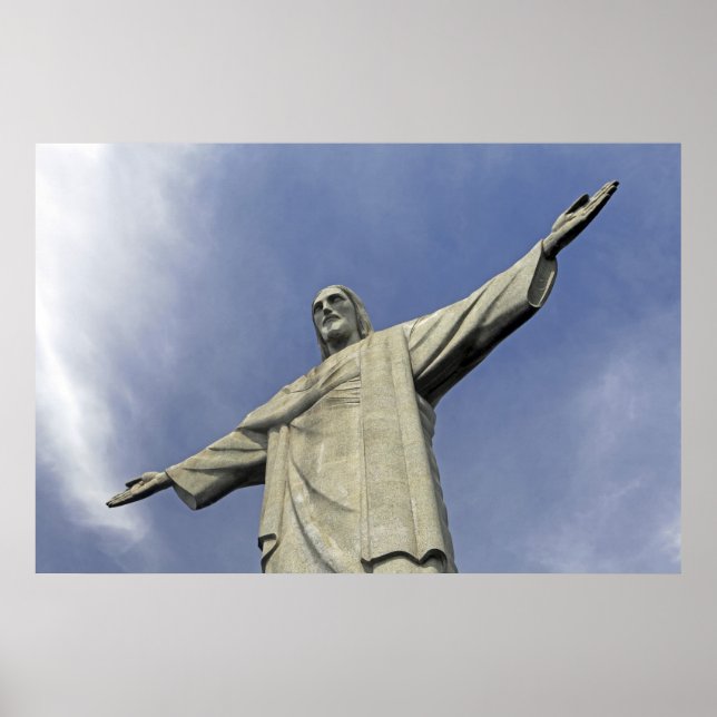 Poster Amérique du Sud, Brésil, Rio de Janeiro. Christ 2 (Devant)