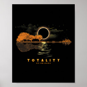Poster Amérique Totalité guitare 04 08 24 Total Éclip sol