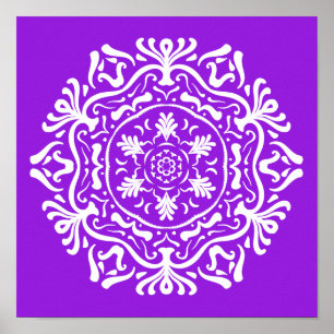 Poster Amethyst Mandala