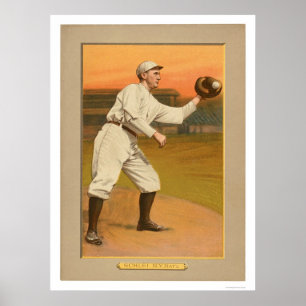 Poster Amiral Schlei Giants Baseball 1911