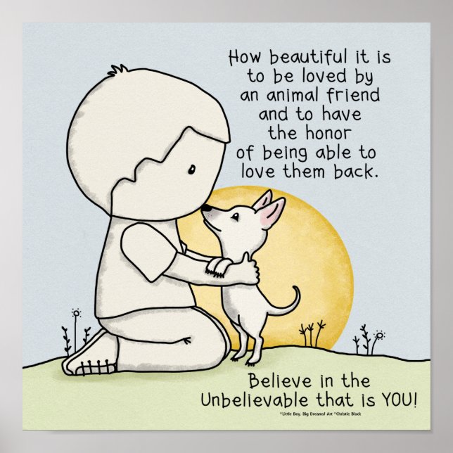 Poster Amis animaux (Devant)