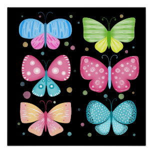 Poster Amis Colorés de Flutter