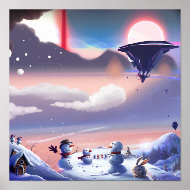 Poster Amis Frosty : Un Pays Merveilleux Hiver (Devant)