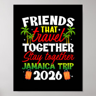 Poster Amis qui voyagent ensemble Voyage en Jamaïque 2026