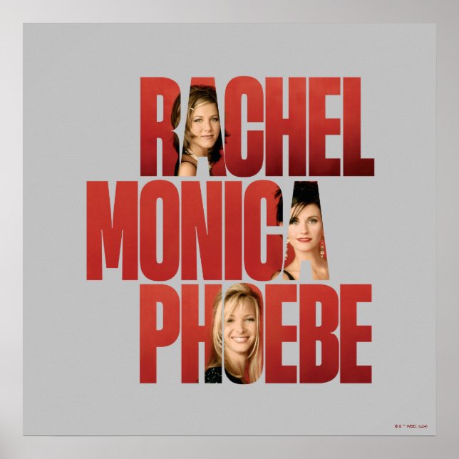 Poster AMIS™ | Rachel, Monica & Phoebe (Devant)