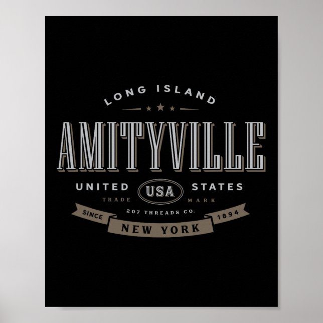 Poster Amityville Ny New York Vacation Souvenir  (Devant)
