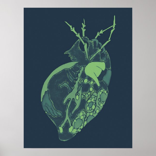 Poster Amoeba Minx : teinte de Mildew (Devant)