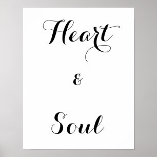 Poster Amour à la lune et au dos