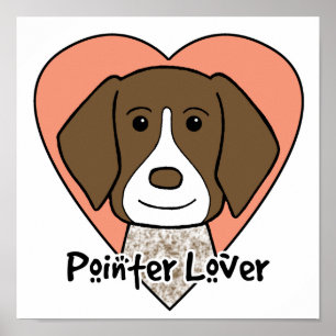 Poster Amour à pointeur court allemand