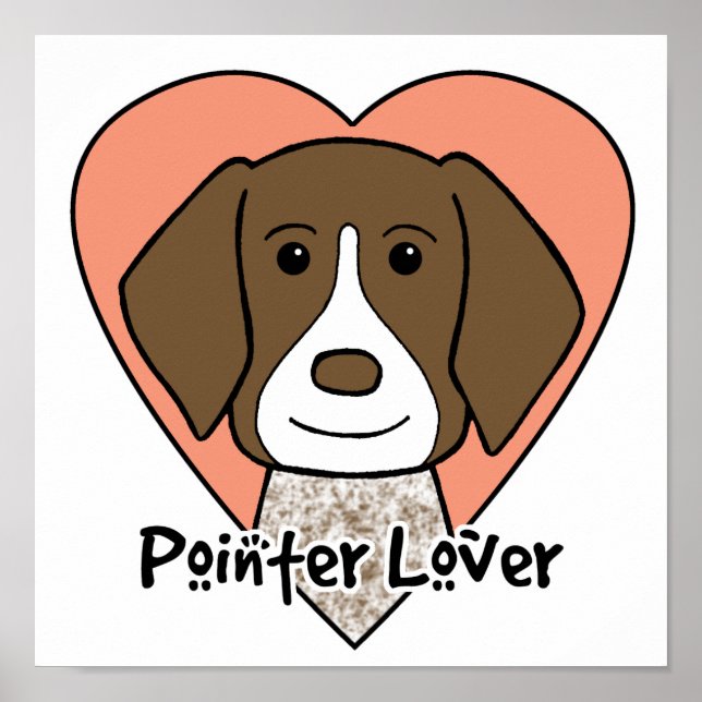 Poster Amour à pointeur court allemand (Devant)