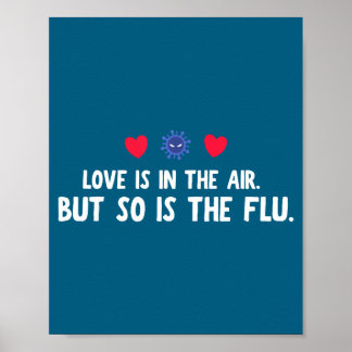 Poster Amour Air Si Grippe Saint Valentin