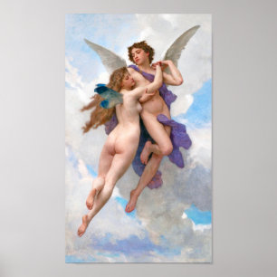 Poster Amour and Psyche, Bouguereau