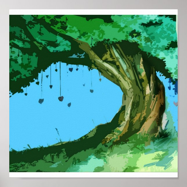 Poster Amour Arbre (Devant)