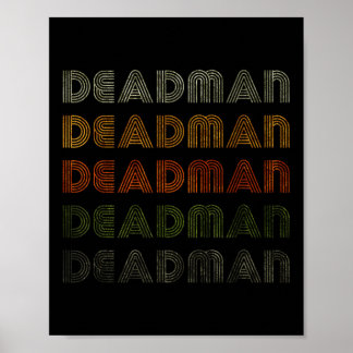 Poster Amour Coeur Deadman Tee Grunge Style Vintage Noir