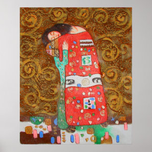 Poster Amour d'armure de ~ d'affiche de Gustav Klimt