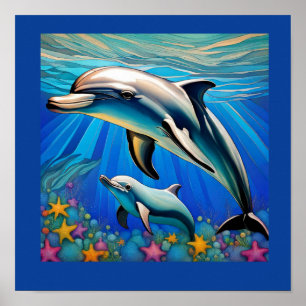 Poster Amour de dauphin