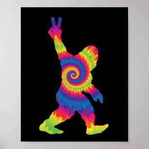 Poster Amour de la paix Bigfoot - Amoureux de Bigfoot    