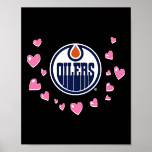 Poster Amour de la Saint-Valentin des Oilers d'Edmonton N