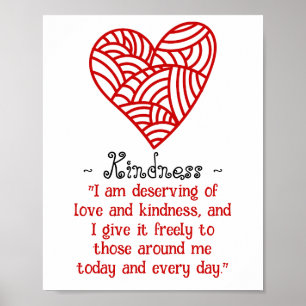 Poster Amour et gentillesse