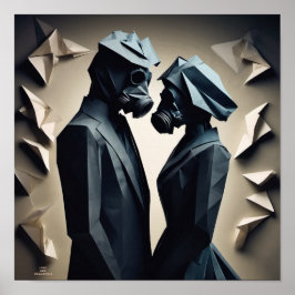 Poster AMOUR ET RÉSISTANCE Origami