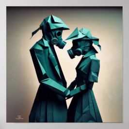 Poster AMOUR ET RÉSISTANCE Origami 2