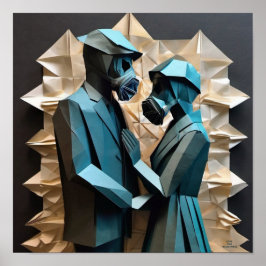 Poster AMOUR ET RÉSISTANCE Origami 3