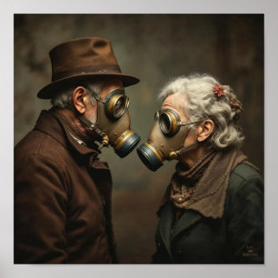 Poster AMOUR ET RÉSISTANCE Vieux romantiques 3