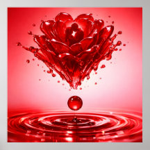 Amour Éternel Rose Liquide Couple Art
