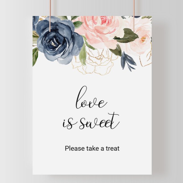 Poster Amour Floral Automnal Exquis est Doux (Créateur téléchargé)