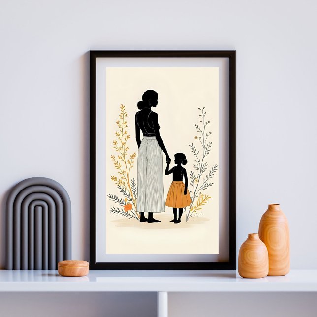 Poster Amour inexprimé - Mère et enfant III (Créateur téléchargé)