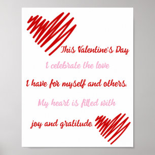 Poster Amour Joie Et Gratitude