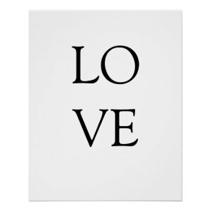 Poster amour motivationnel inspirant romantique simple mi