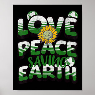 Poster Amour Paix Terre Protection de l'environnement Ter