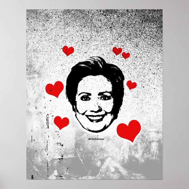 Poster Amour pour Hillary (Devant)