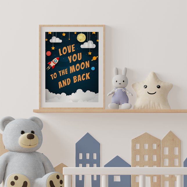 Poster Amour pour toi jusqu'à la Lune et Retour (Créateur téléchargé)