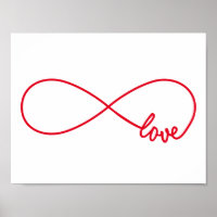 Amour pour toujours, signe rouge infini, amour san