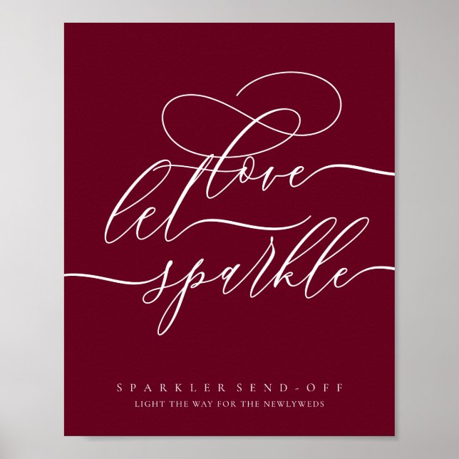 Poster Amour Simple Chic Bourguignon (Devant)