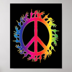 Poster Amour Sourd Paix Langue des Signes Main Parlante P