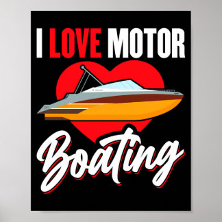 Poster Amour vedette à moteur propriétaire capitaine puis