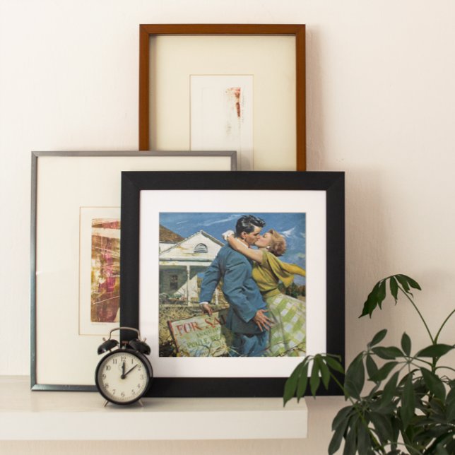 Poster Amour vintage et romance Nouveaux mariés Acheter P (Créateur téléchargé)