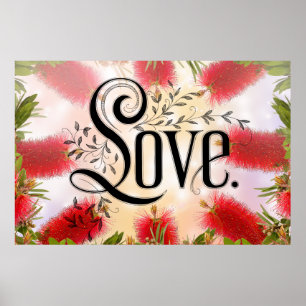 Poster Amour Vintage Flourish 