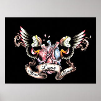 Poster amour vrai toujours