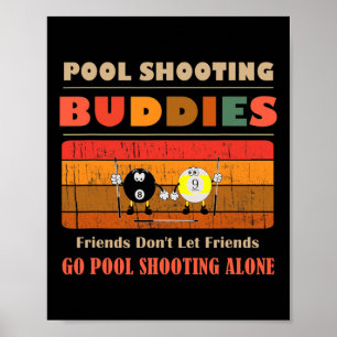 Poster Amoureux amis Don' ; Aller seul piscine Shooi