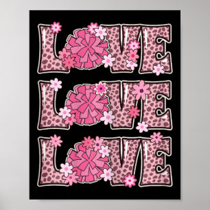 Poster Amoureux de Cheerleading Tenue Femmes Enfants Mign
