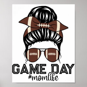 Poster Amoureux de football désordonné le jour de match d