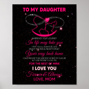 Poster Amoureux de la fille   À ma fille amour maman
