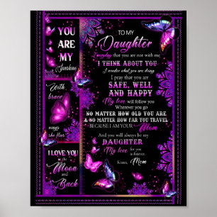 Poster Amoureux de la fille   À ma fille amour maman