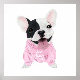 Poster Amoureux de les chiens Aimez-moi, Aimez le chien